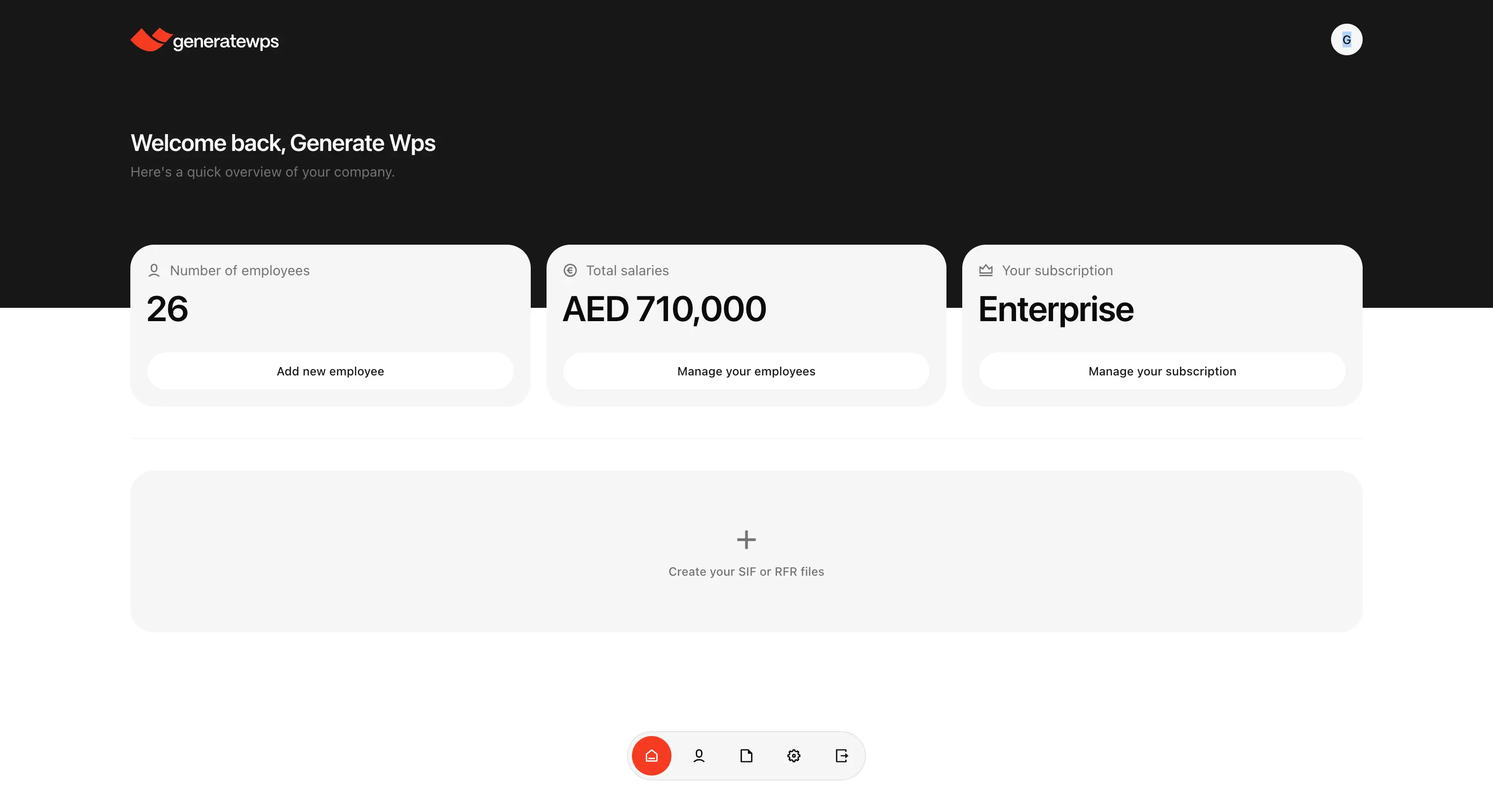 Generate Wps overview